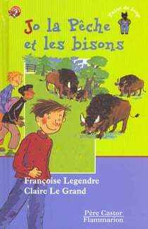 Jo la peche et les bisons - illustrations, couleur