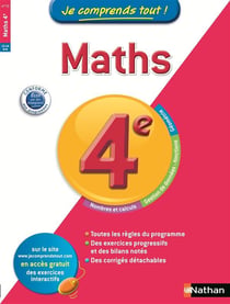 Je Comprends Tout Mathematiques (4Eme)