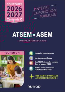 Concours ATSEM ASEM - Externe, interne et 3e voie, Catégorie C - Tout-en-un (édition 2026/2027)