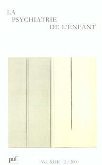 Revue la psychiatrie de l'enfant n.43/2 (édition 2000)