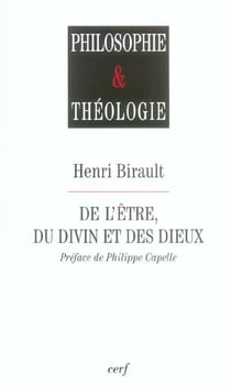 De l'être, du divin et des dieux