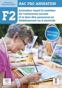 Fonction 2 Animation visant le maintien de l'autonomie sociale et le bien-être personnel en établissement ou à domicile 2de, 1re, Tle Bac Pro Animation (2021) - Pochette élève