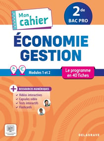 Mon cahier d'Économie-Gestion 2de Bac Pro (2025) - Pochette élève
