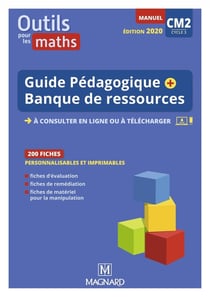 Outils pour les maths : CM2 - banque de ressources du manuel sur CD-rom avec guide pédagogique papier (édition 2020)