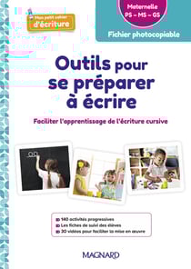 Mon petit cahier d?écriture : Outils pour se préparer à écrire Maternelle (2024) : Guide avec fiches à photocopier