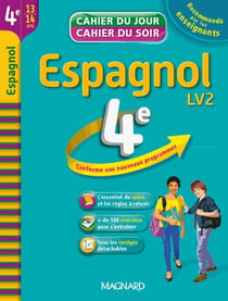 Cahier du Jour / Cahier du Soir - Espagnol 4e