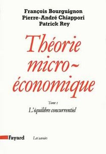 Théorie micro-économique : L'équilibre concurrentiel