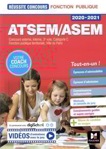 Réussite concours : ATSEM/ASEM - concours externe, interne, 3e voie, catégorie C (édition 2020/2021)