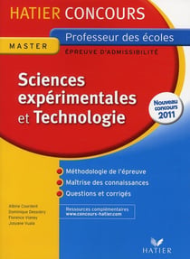 Sciences expérimentales et technologie - concours crpe (édition 2011)