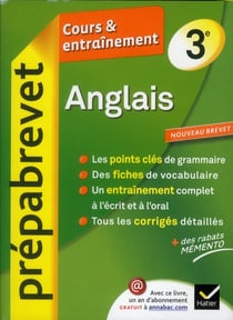 Prépabrevet cours & entraînement - anglais - 3ème