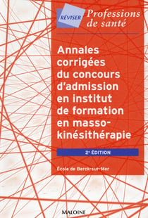 Annales du concours d'admission en institut de formation en masso-