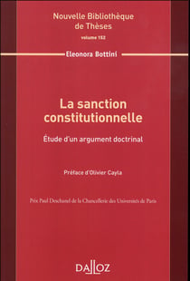 La sanction constitutionnelle Tome 152