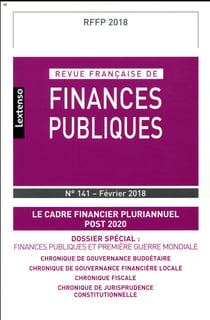 Revue française de finances publiques n.141 : le cadre financier pluriannuel post 2020