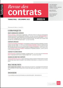 Revue des contrats n.4/2022