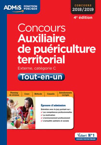 Auxilliaire de puériculture territorial - externe, catégorie C - tout en un (concours 2018/2019)