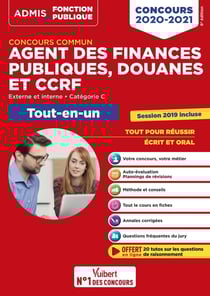 Concours commun agent des finances publiques, douanes et CCRF - catégorie C (édition 2020/2021)