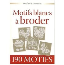 Motifs blancs à broder