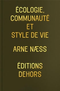 Écologie communauté et style de vie