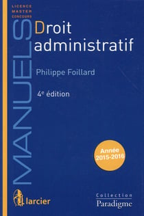 MANUEL DROIT ADMINISTRATIF - PARADIGME