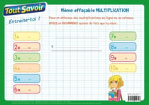 Tout savoir : mémo effaçable multiplication cycle 3