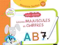 Livre ardoise - MS - lettres majuscules et chiffres