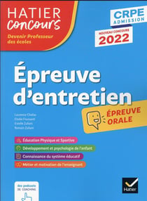 CRPE - épreuve d'entretien - épreuve orale d'admission (édition 2022)