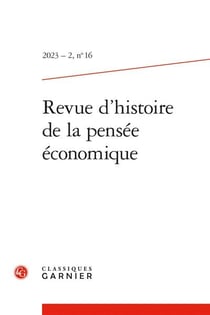 Revue d'histoire de la pensée économique n.16 : Varia