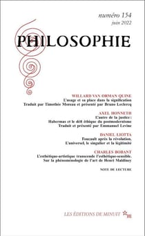 Revue Philosophie n.154 : Juin 2022