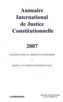 Annuaire international de justice constitutionnelle Tome 23