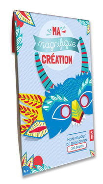 Ma magnifique création - mon masque de dragon en «art paper»