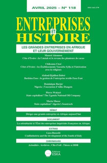 Entreprises et Histoire n.118 : Les grandes entreprises en Afrique et leur gouvernement
