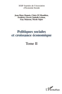 Politiques sociales et croissance economique - vol02 - xxiie journees de l association d economie so