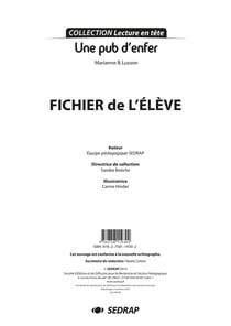 Une pub d'enfer - fichier de l'élève