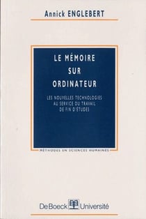Le mémoire sur ordinateur : Les nouvelles technologies au service du travail de fin d'études