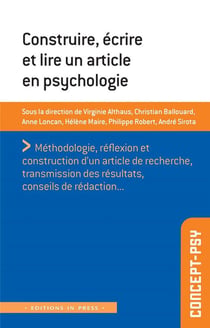 Construire, écrire et lire un article en psychologie