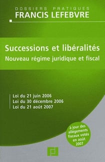 Successions et libéralités
