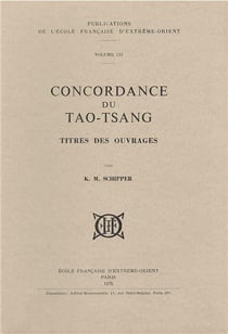 Concordance du tao-tsang - titres des ouvrages