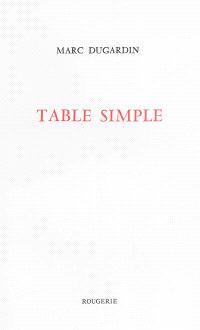 Table simple