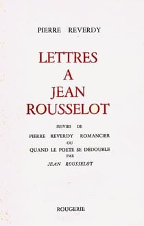 Lettres a jean rousselot