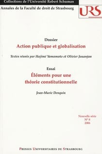 Action publique et globalisation : Éléments pour une théorie constitutionnelle