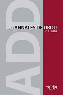 LES ANNALES DE DROIT n.4