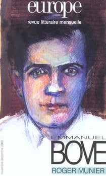 Revue Europe n.896 : Emmanuel Bove