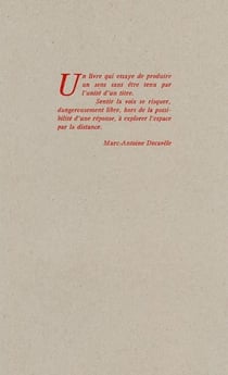 [sans l'unité d'un titre]