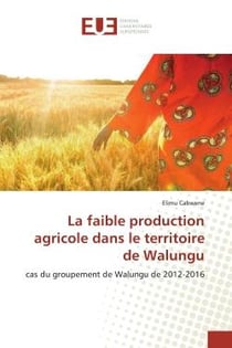 La faible production agricole dans le territoire de Walungu : cas du groupement de Walungu de 2012-2016