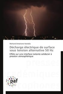 Décharge électrique de surface sous tension alternative 50 hz