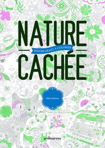 Nature cachée - poster géant à colorier