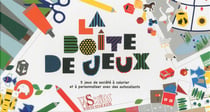 La boîte de jeux - 5 jeux de société à colorier et à personnaliser avec des autocollants