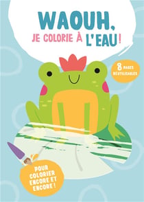 La grenouille je colorie a l'eau