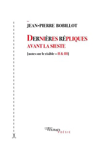 Dernières répliques avant la sieste - notes sur le risible II et III