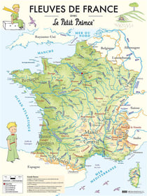 FLEUVES DE FRANCE AVEC LE PETIT PRINCE - POSTER